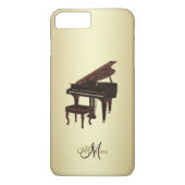 Gespecialiseerde Grand Piano Music iPhone Case (Achterkant)