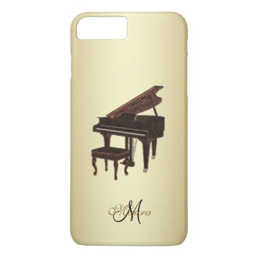 Gespecialiseerde Grand Piano Music iPhone Case (Achterkant)