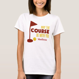 Gespecialiseerde grappige Golfcursus bij jou T-shirt
