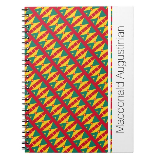 Gespecialiseerde GRENADA-VLAG Notitieboek (Voorkant)