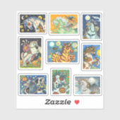 GESPECIALISEERDE HALLOWEEN HORSE EN UNICORN STICKER (Vel)