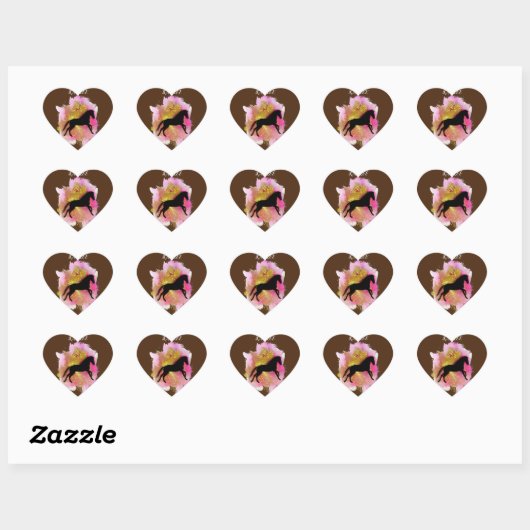GESPECIALISEERDE HORSE HEART STICKERS (Vel)