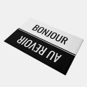 Gespecialiseerde klep voor zwart-wit en Au Revoir Deurmat (Schuin)