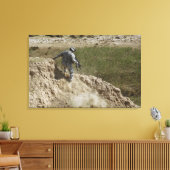 Gespecialiseerde klimmen naar beneden canvas afdruk (Insitu (Woonkamer))