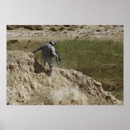 Gespecialiseerde klimmen naar beneden poster (Voorkant)