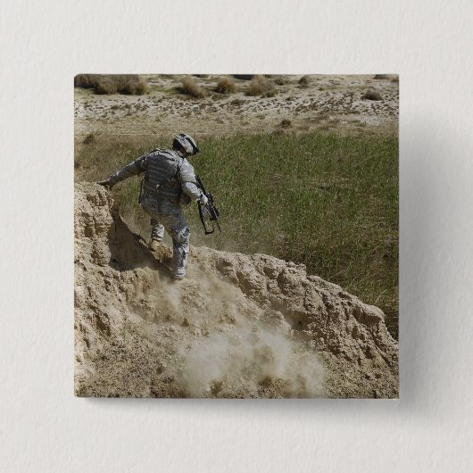 Gespecialiseerde klimmen naar beneden vierkante button 5,1 cm (Voorkant)