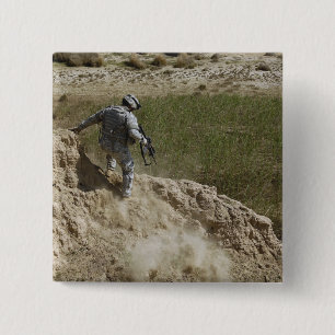 Gespecialiseerde klimmen naar beneden vierkante button 5,1 cm