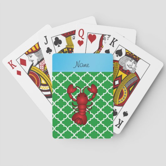 Gespecialiseerde naam kreeft pokerkaarten (Achterkant)