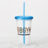 Gespecialiseerde OBGYN-verloskundige Gynaecoloog Acryl Drinkbeker (Voorkant)