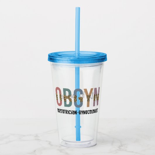 Gespecialiseerde OBGYN-verloskundige Gynaecoloog Acryl Drinkbeker (Voorkant)