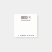 Gespecialiseerde OBGYN-verloskundige Gynaecoloog Post-it® Notes (Voorkant)