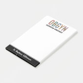 Gespecialiseerde OBGYN-verloskundige Gynaecoloog Post-it® Notes (Schuin)