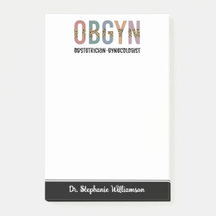 Gespecialiseerde OBGYN-verloskundige Gynaecoloog Post-it® Notes