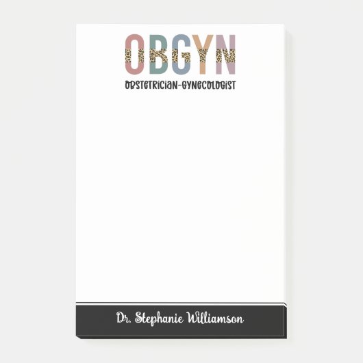 Gespecialiseerde OBGYN-verloskundige Gynaecoloog Post-it® Notes (Voorkant)