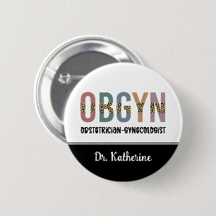 Gespecialiseerde OBGYN-verloskundige Gynaecoloog Ronde Button 5,7 Cm