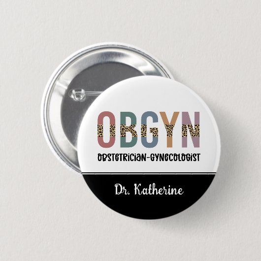 Gespecialiseerde OBGYN-verloskundige Gynaecoloog Ronde Button 5,7 Cm (Voorkant /achterkant)