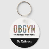 Gespecialiseerde OBGYN-verloskundige Gynaecoloog Sleutelhanger (Voorkant)