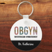 Gespecialiseerde OBGYN-verloskundige Gynaecoloog Sleutelhanger (Voorkant)