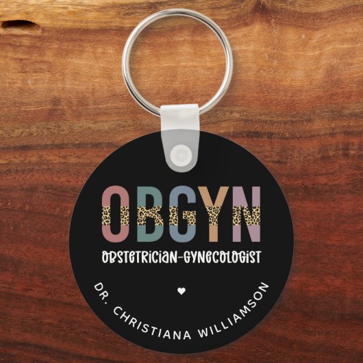 Gespecialiseerde OBGYN-verloskundige Gynaecoloog Sleutelhanger (Voorkant)