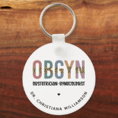 Gespecialiseerde OBGYN-verloskundige Gynaecoloog Sleutelhanger (Voorkant)
