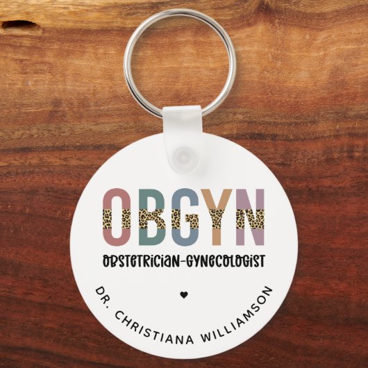 Gespecialiseerde OBGYN-verloskundige Gynaecoloog Sleutelhanger (Voorkant)