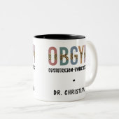 Gespecialiseerde OBGYN-verloskundige Gynaecoloog Tweekleurige Koffiemok (Voorkant rechts)