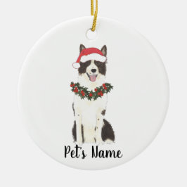 Gespecialiseerde randafhandeling van collie-kerami keramisch ornament