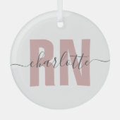 Gespecialiseerde RN geregistreerd verpleeggeld Afs Glas Ornament (Voorkant)