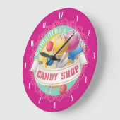 Gespecialiseerde snoep-shop lollipops grote klok (Hoek)