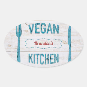 Gespecialiseerde Stickers voor keuken van Vegan