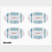 Gespecialiseerde Stickers voor keuken van Vegan (Vel)
