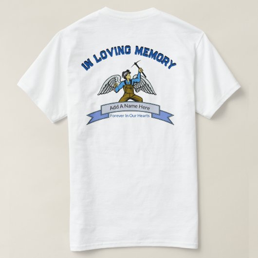 Gespecialiseerde Unisex T-Shirt voor steenkolenmij (Design achterkant)