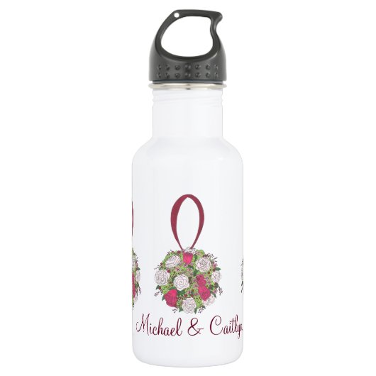 Gespecialiseerde weduwenkast Bouquet Favor Bottle Waterfles (Voorkant)