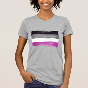 GESPECIEERDE ASEXUELE PRIJSVLAG T-SHIRT