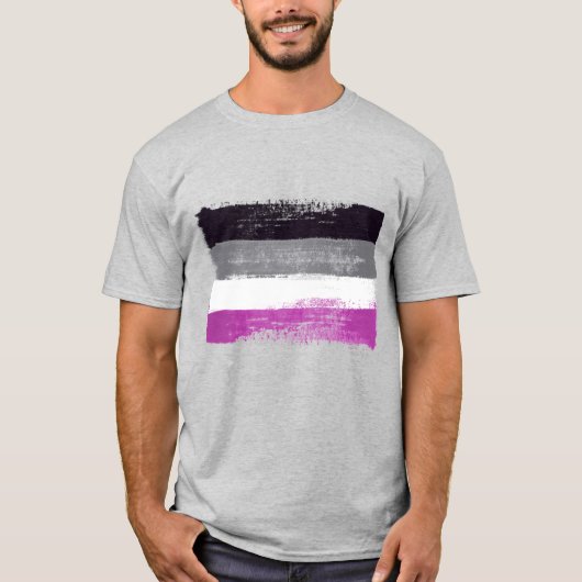 GESPECIEERDE ASEXUELE PRIJSVLAG T-SHIRT (Voorkant)
