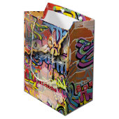 GESPECIFICEERDE graffiti krabber Medium Cadeauzakje (Voorkant Gekanteld)