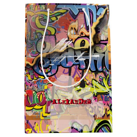 GESPECIFICEERDE graffiti krabber Medium Cadeauzakje (Voorkant)