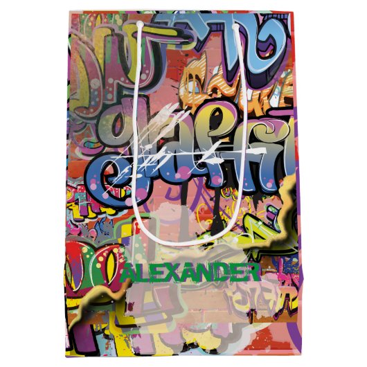 GESPECIFICEERDE graffiti krabber Medium Cadeauzakje (Achterkant)