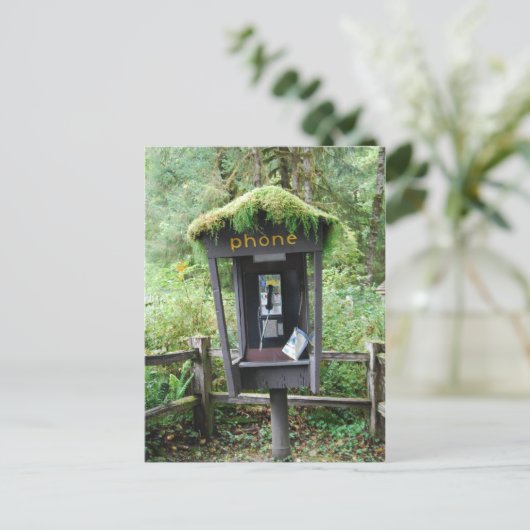 Gespecificeerde telefooncel briefkaart (Staand voorkant)