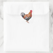 GESPECKELDE SUSSEX VIERKANTE STICKER (Tas)