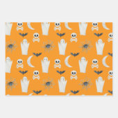 GESPECTE SPOOKY HALLOWEEN GHOSTS PUMPKINS BATS MOO INPAKPAPIER VEL (Voorkant 2)