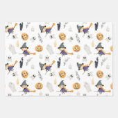 GESPECTE SPOOKY HALLOWEEN GHOSTS PUMPKINS BATS MOO INPAKPAPIER VEL (Voorkant 3)