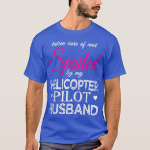 Gespeeld door mijn helikopter Pilot Husband Funny T-shirt