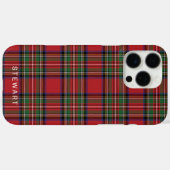 Gespeeld Rood Geruit Land Stewart Tartan Case-Mate iPhone Case (Achterkant (horizontaal))