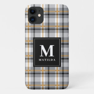 gespeend monogram tartan Case-Mate iPhone case