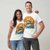 Gespekte Zeeforel Retro Visgeschenk T-shirt (Unisex)