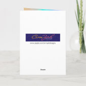 Gespelde Chimp met Pet van de partij Funny Birthda Kaart (Achterkant)