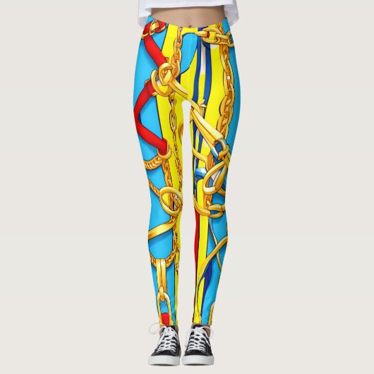 GESPEN, RIEMEN EN KETTINGEN LEGGINGS (Voorkant)