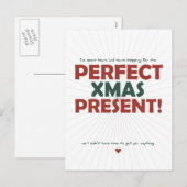 Gespende uren winkelen voor het Perfect Xmas Cadea Feestdagenkaart (Voorkant / Achterkant)