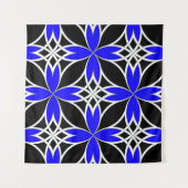 Gespiegeld Celtisch ( Blauwe Invert ) Wandkleed (Voorkant (horizontaal))